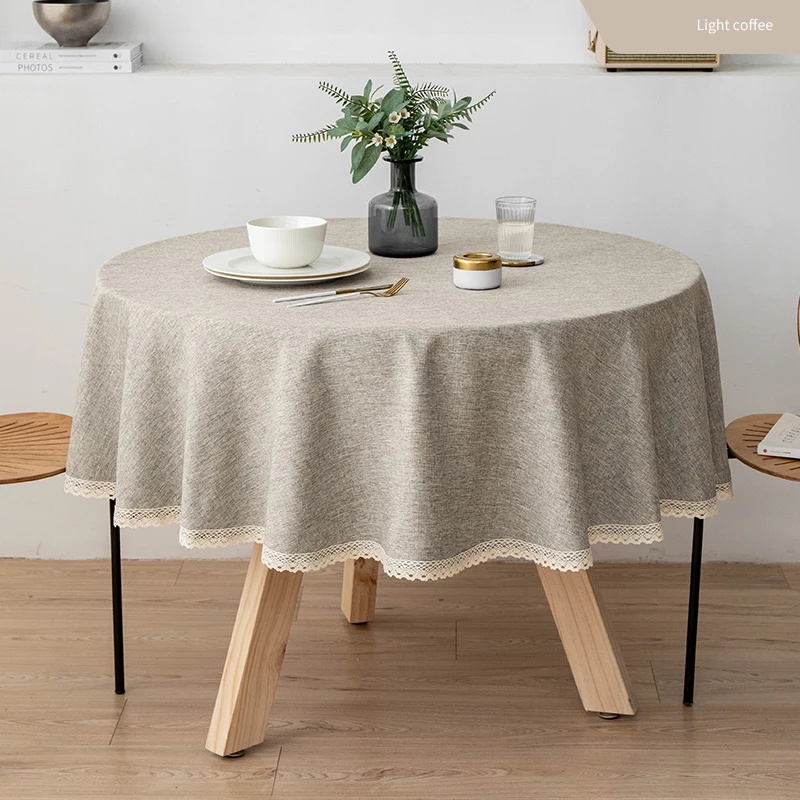 The Beshun waterproof and oil-resistant, easy-to-clean tablecloth features a refreshing and small and delicate design, suitable