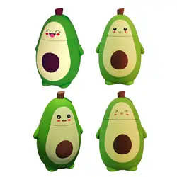 Cute Avocado Water Bottle Leakproof Portable with Convenient Lanyard Compact 280ml Travel Cup Double Layer for Outdoor Traveling