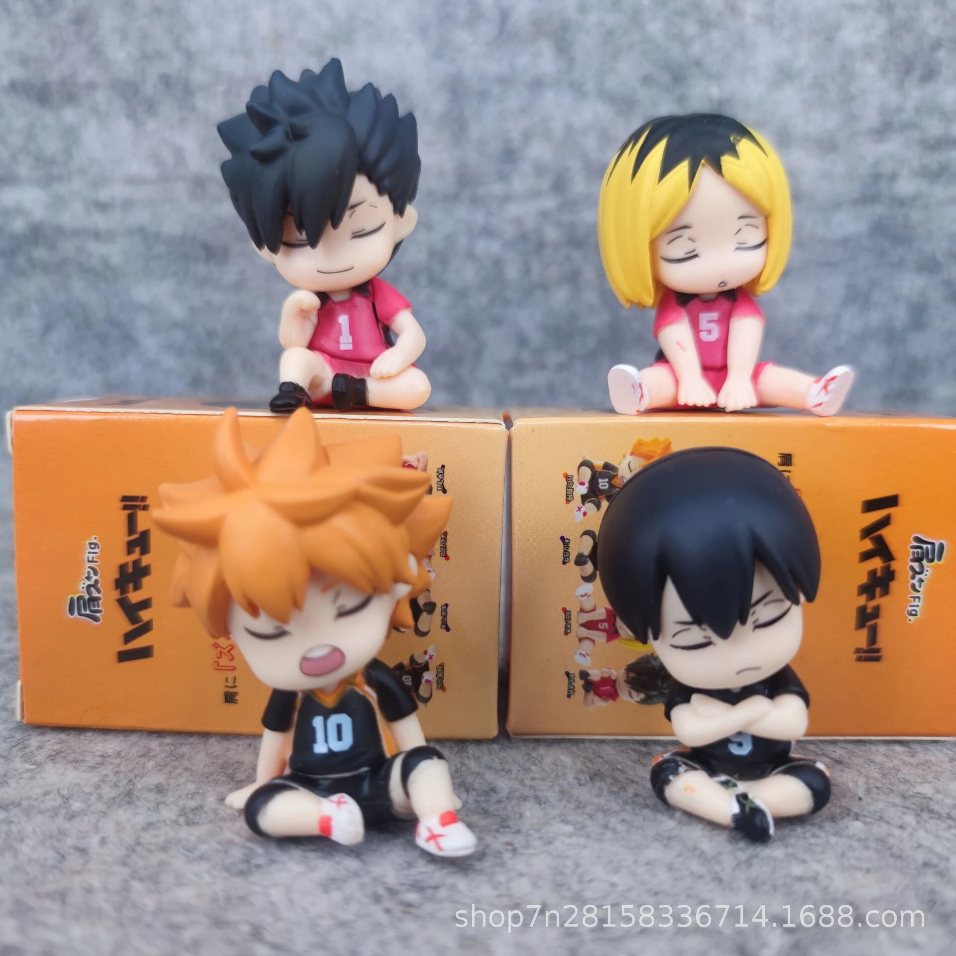 

New Cartoon Anime Haikyu Shoulder To Shoulder Series Sleep Doll Blind Box Office Desktop Decoration Figurines Collection Gifts