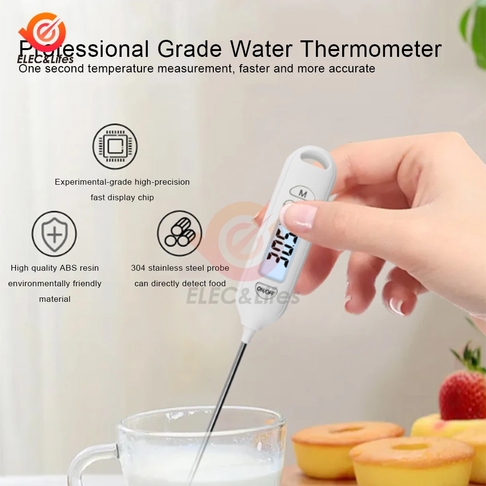 Kitchen oil thermometer Needle Food Thermometer Instant Read Meat Temperature Meter Tester with Probe for Grilling BBQ Kitchen