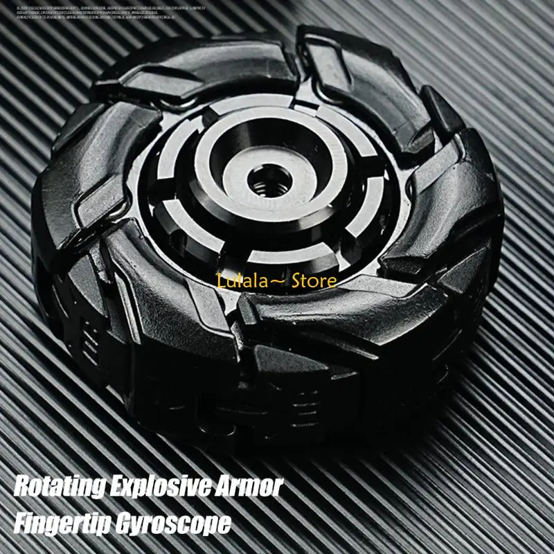 Y4QA Durable Metal Focusing Enhancing Spinner with Black Rotation Portable Desk Companion for Adults