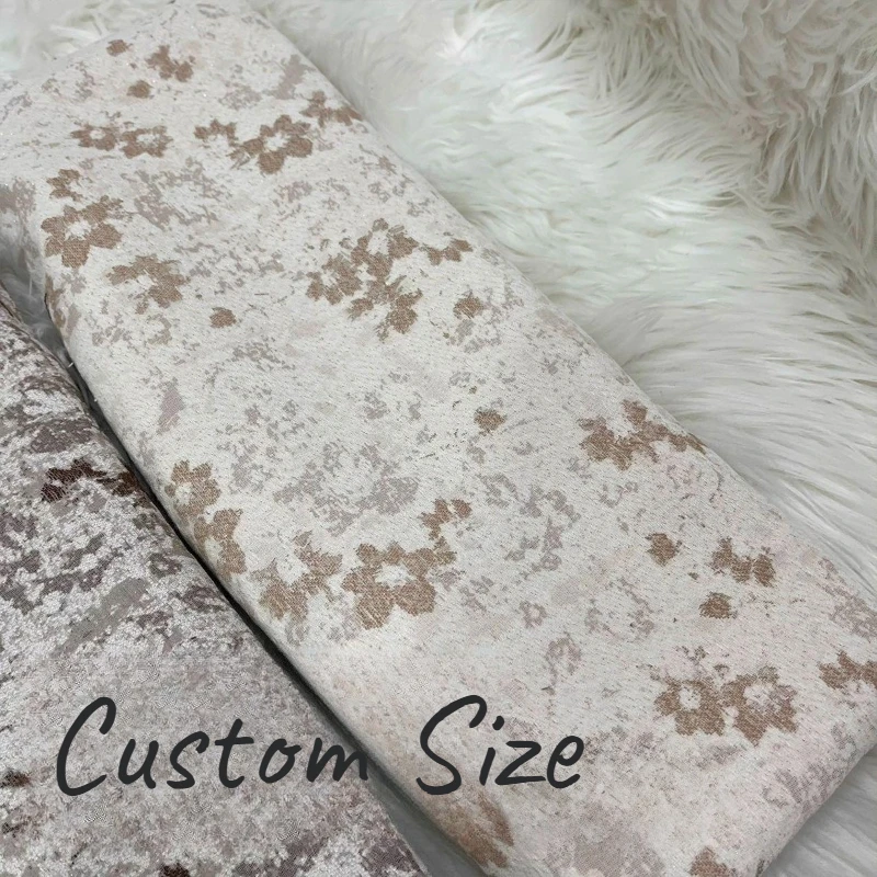 Custom Size French Chenille Jacquard High-end Curtains with High Blackout Secret Garden Curtains for Living Dining Room Bedroom