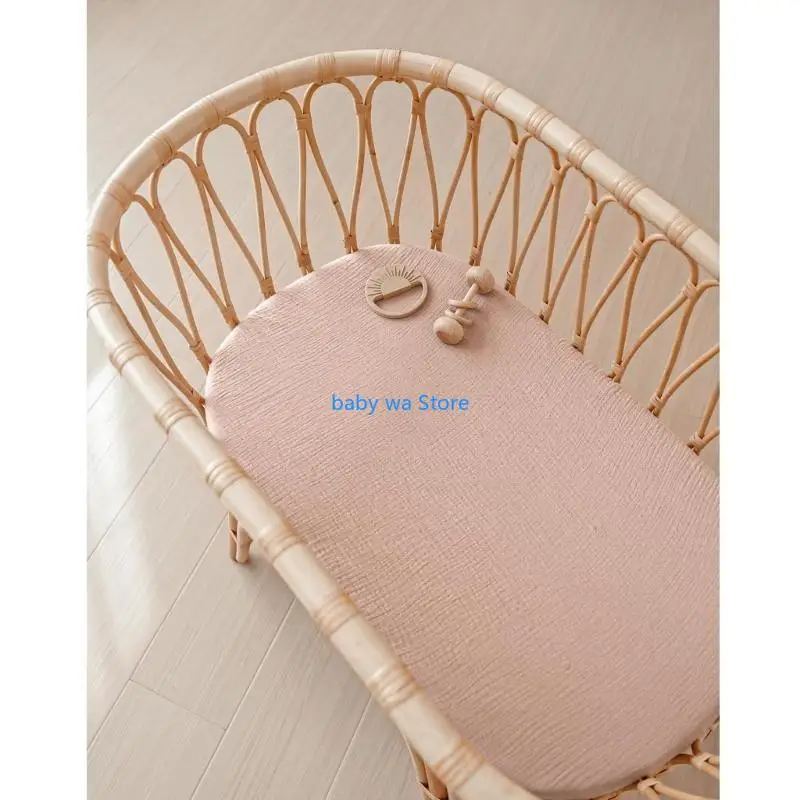 1 قطعة/2 قطعة السرير ورقة لحديثي الولادة الطفل المجهزة ورقة واقية كم حالة غرفة الحضانة الأساسية لينة مريحة 4XBD #2