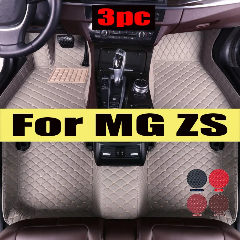 

Non-hybrid Car Mats For MG ZS ZX ZST Astor ZS11 Crossover 2018~2022 Waterproof Floor Mats Push Button handbrake Car trunk mat