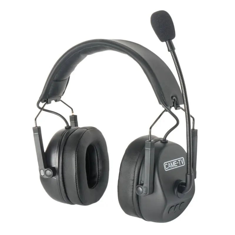 CAME-TV KUMINIK8 D2 Headphone Earbuds Noise Cancelling Wireless Intercom Headset With Microphone