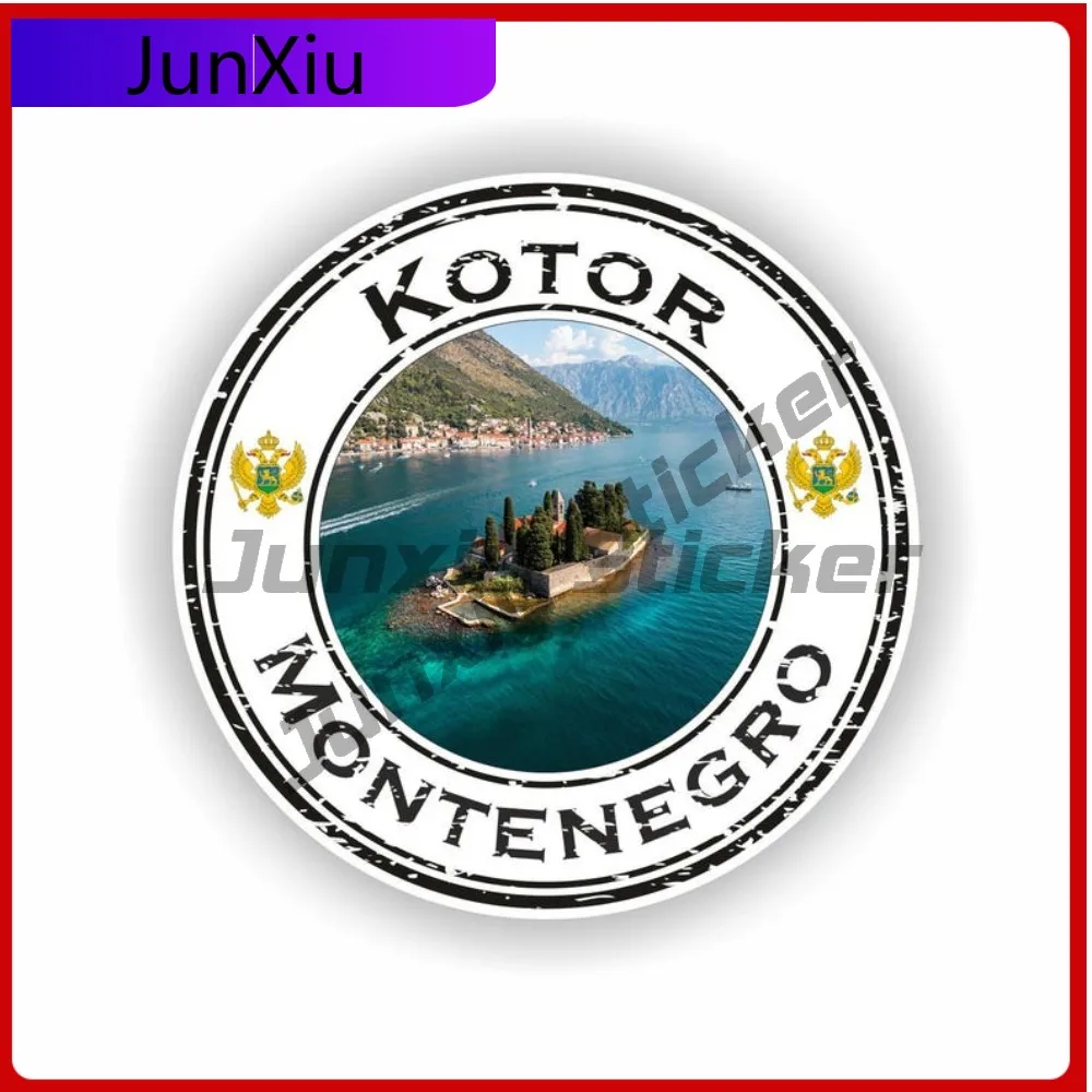 

Kotor Montenegro Seal Sticker Round Cool Car Laptop Durable Vinyl Car Modification Vinyl Decal For Car Truck SUV Window Bumper
