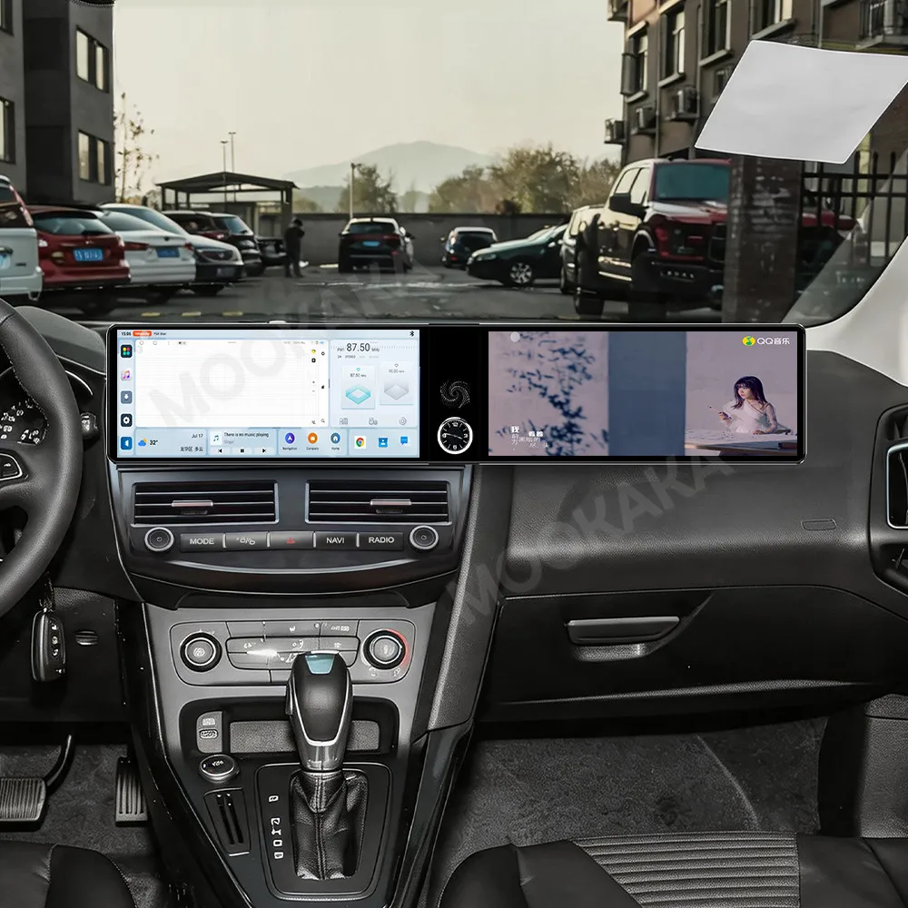Qualcomm Android Radio For Ford Focus 2012-2018 Dual Screen GPS Multimedia Navigation Car Stereo Receiver player IPS Head Unit