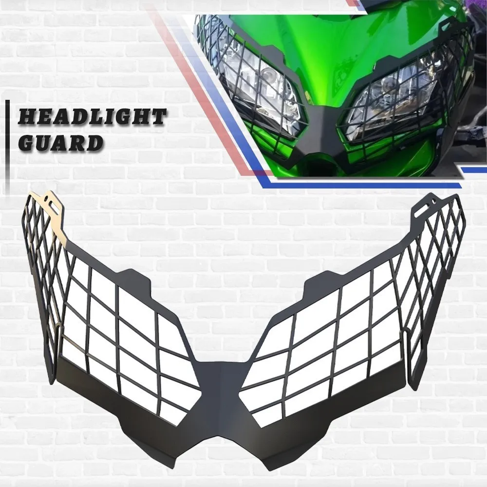 

Motorcycle For Kawasaki VERSYS 1000 650 KLE1000 Ninja 300 R Accessories Headlight Guard Grille Cover Protection Modification