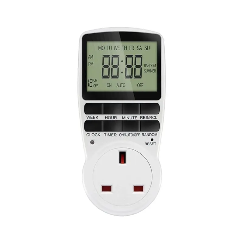 AWAH Kitchen Timer Outlet Programmable Shutter Electronic Digital Timer Switch Socket Power-Off Timing Socket Control