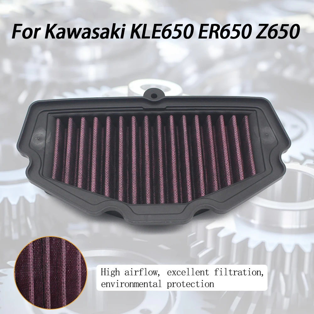 Motorcycle Parts Air Filter Cleaner For Kawasaki Ninja 650R KLE650 ER650 Z650 EX650 Ninja 650 EN650 ER650 Z650RS