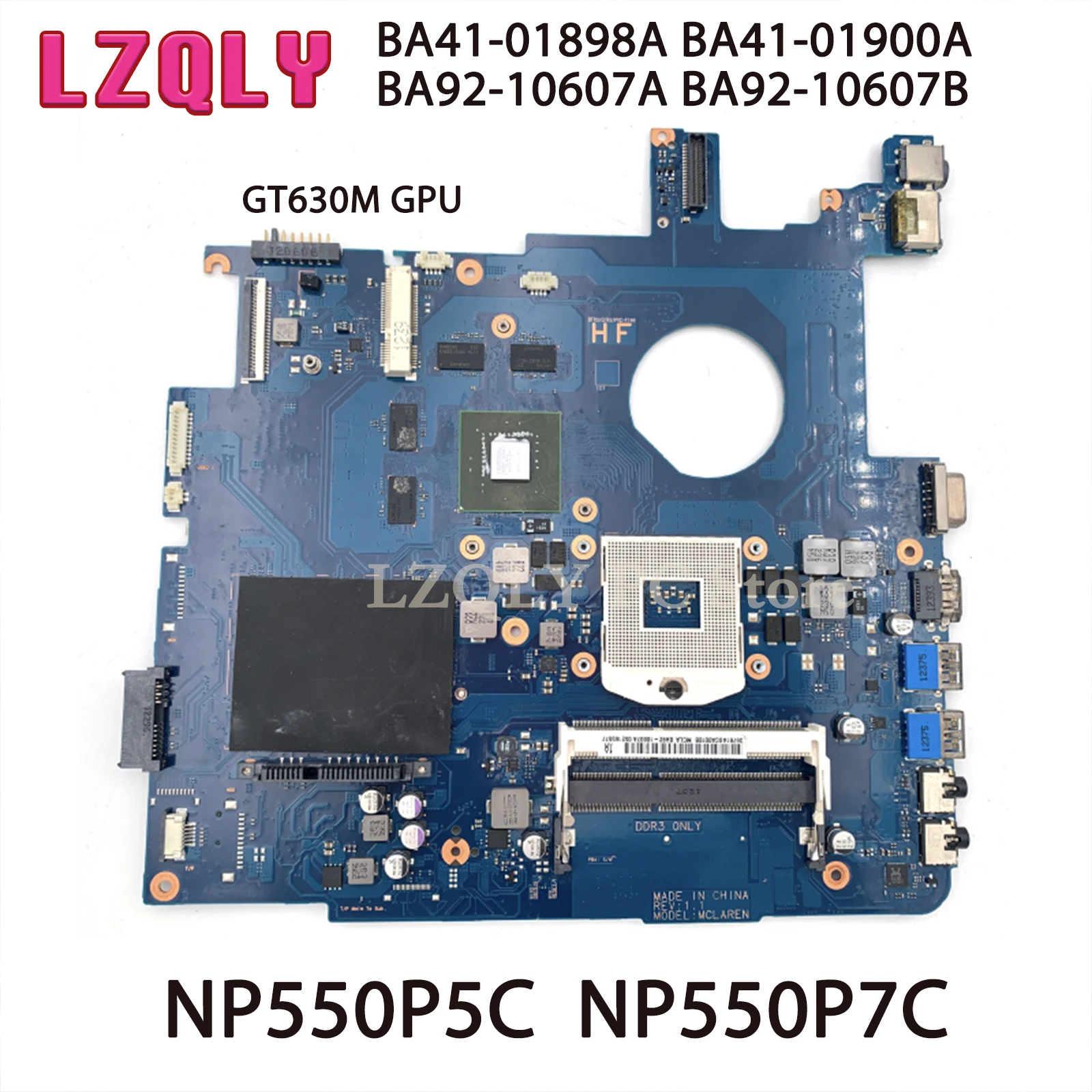 

LZQLY For Samsung NP550P5C NP550P7C BA41-01898A BA41-01900A BA92-10607A BA92-10607B Laptop Motherboard GT630M GPU Full Test