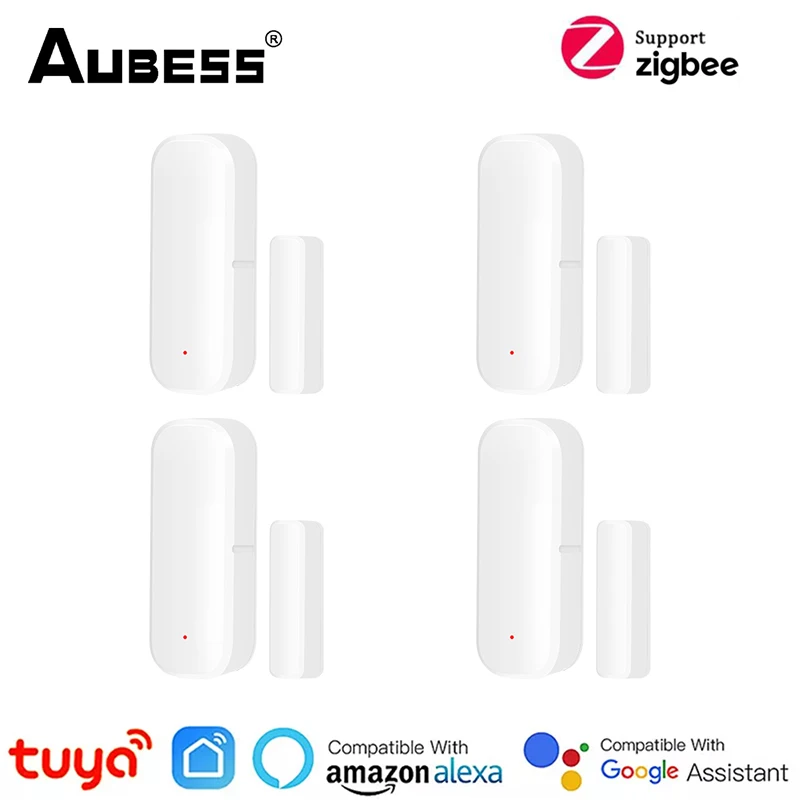 

Tuya Smart ZigBee Door Sensor Wireless Magnetic Door Window Open Closed Detectors Automation Home Security Via Alexa Google