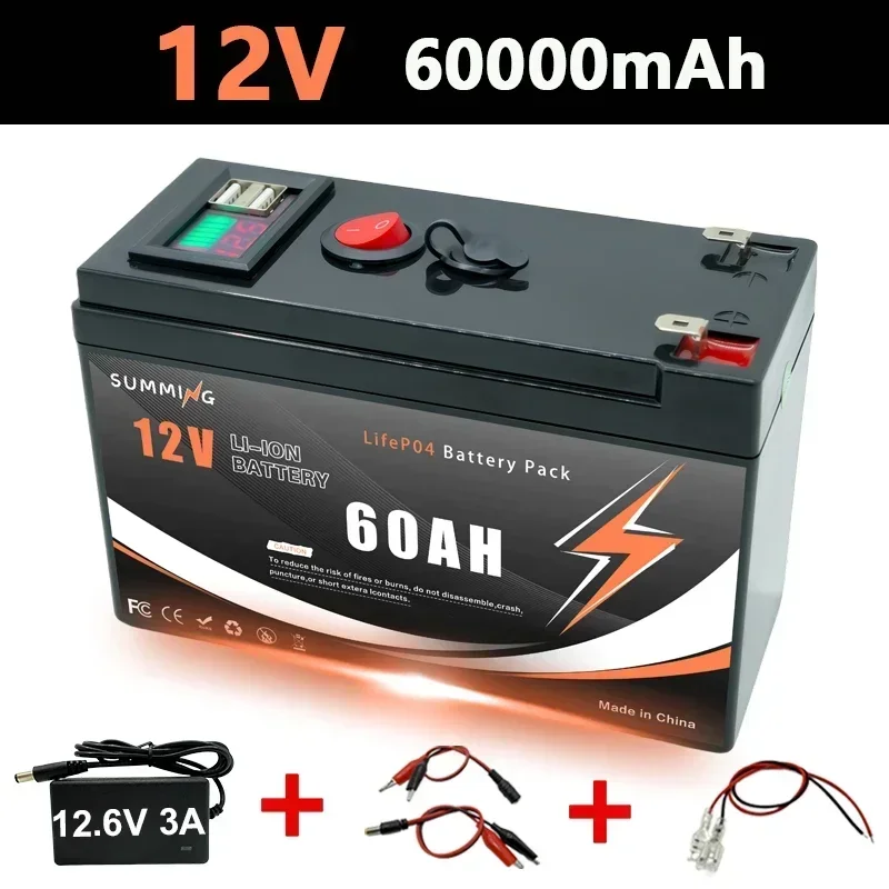 12V LiFePO4 150Ah lithiumbatterij 4000+ diepe cycli, voor Power Wheels-speelgoed, scooter, radio, UPS, kajakviszoeker, zonnepaneel