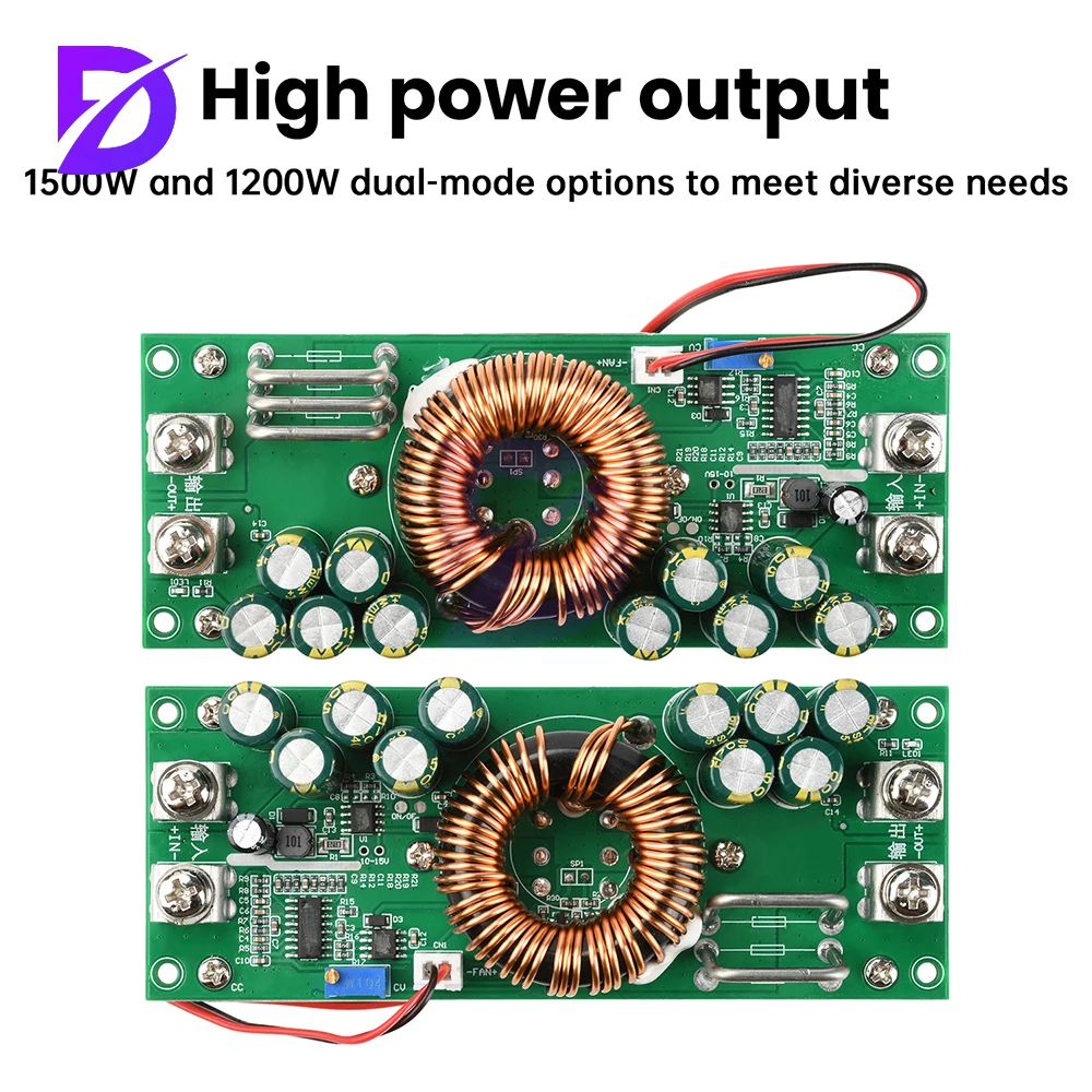

1500W 1200W Synchronous Rectification High-Power Buck Module Constant Voltage Adjustable Power Module
