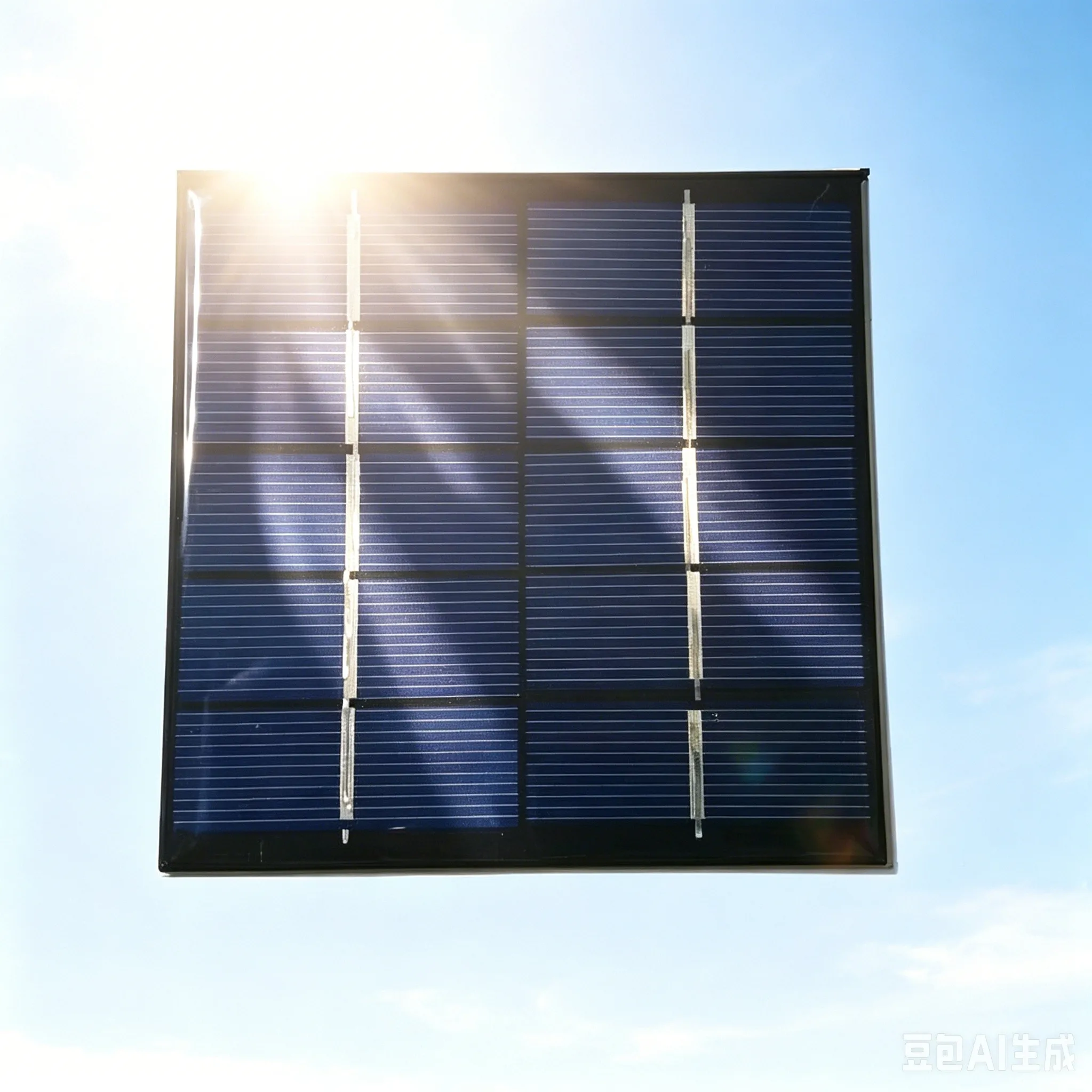 2 Pieces Solar Panel Epoxy Encapsulation 5V 1.1W Poly-Crystalline Silicon 100mmx100mm for Diy solar Kits