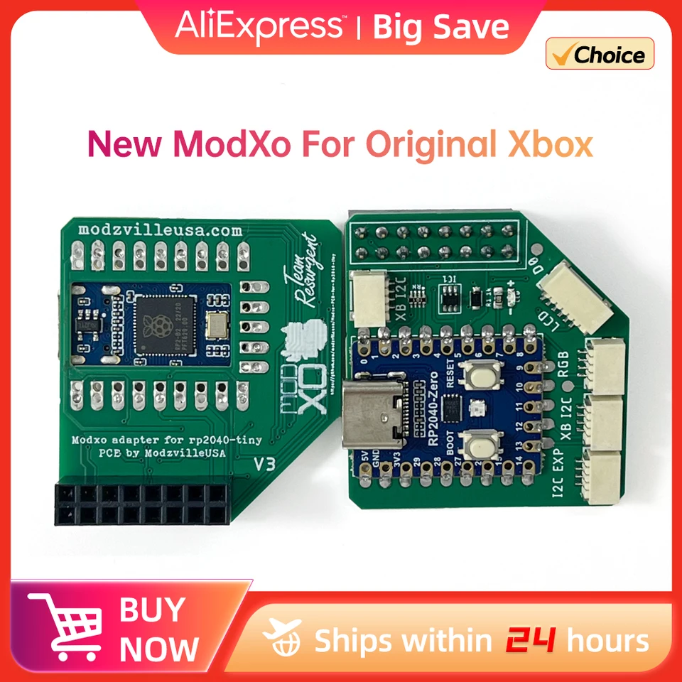 modmodmod New ModXo For Original Xbox Modchip Adapter Configured PromethOS