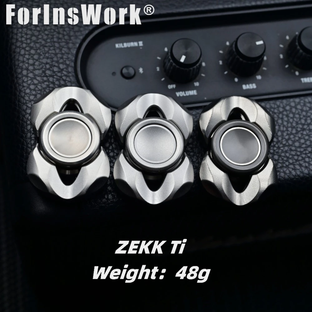 Kinetics Asia Pacific EDC ZEKK Titanium Fidget Spinner Desk Toy Metal Fidget Spinner Spinner Toys Office Toys