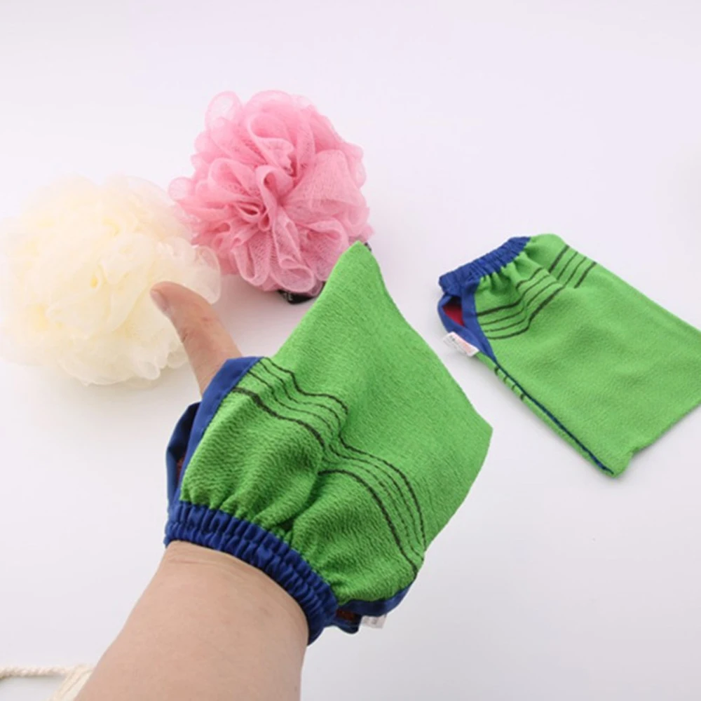 Double-Sided Towel Korean Exfoliating Bath Washcloth Body Scrub Shower Towel Portable For Adults Coarse Grain Towel