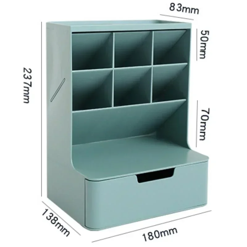 Oblique Pen Holder Storage Box Student Children Girl Makeup Brush Bucket Office Desktop Storage Pen Bucket Stationery Organizer
