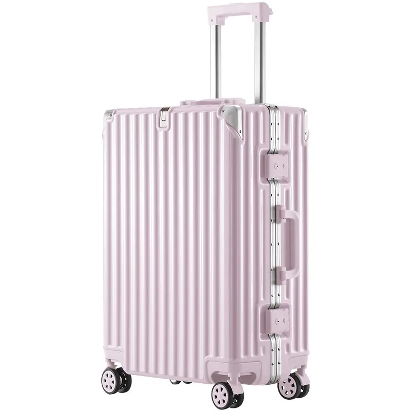 

20/24/26/28" Aluminum Frame PC Luggage Rolling Luggage Trolley Case on Wheels Travel Suitcase Multifunctional Carry on Luggage