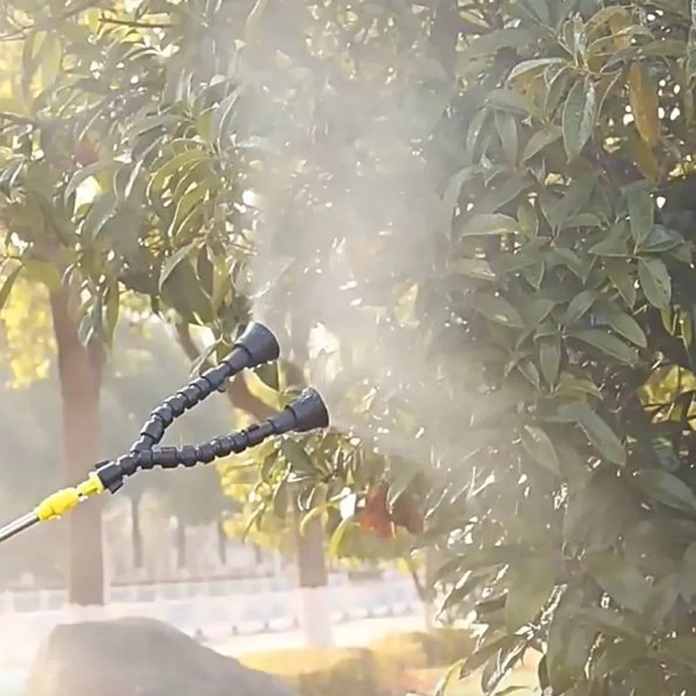 1pc Agricultural Nozzle Atomization Sprinklers Dual-head Nozzle Fruit Tree Mist Windproof Sprayer For Gardening Watering