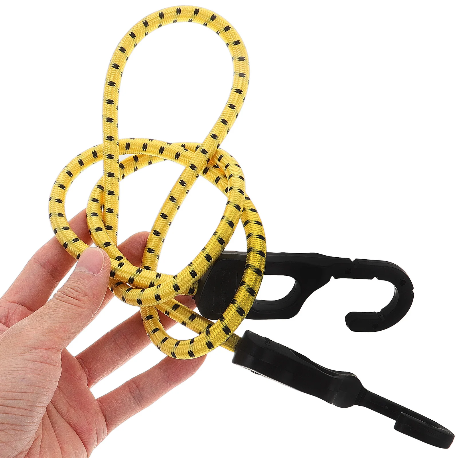 2 pièces cordon élastique réglable avec crochets sangles de fixation de bagages de vélo en plein air cordes d'attache de fret élastique cordon élastique avec crochets