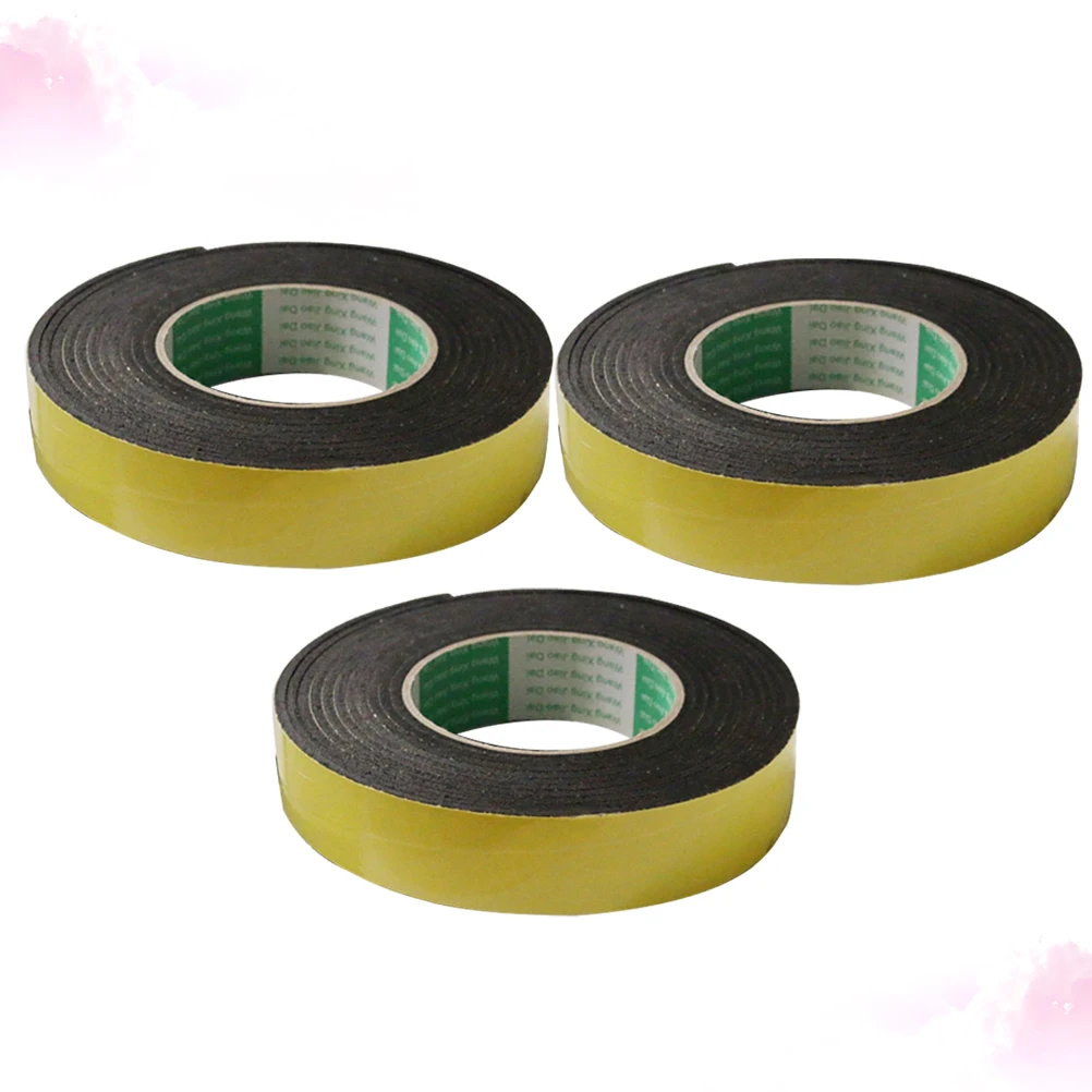 3pcs 3Mm Single Sided Eva Sponge Tape Adhesive Glue Strip Weatherproof Seal Foam Tape For Door Trunk 10M Long - Image 6