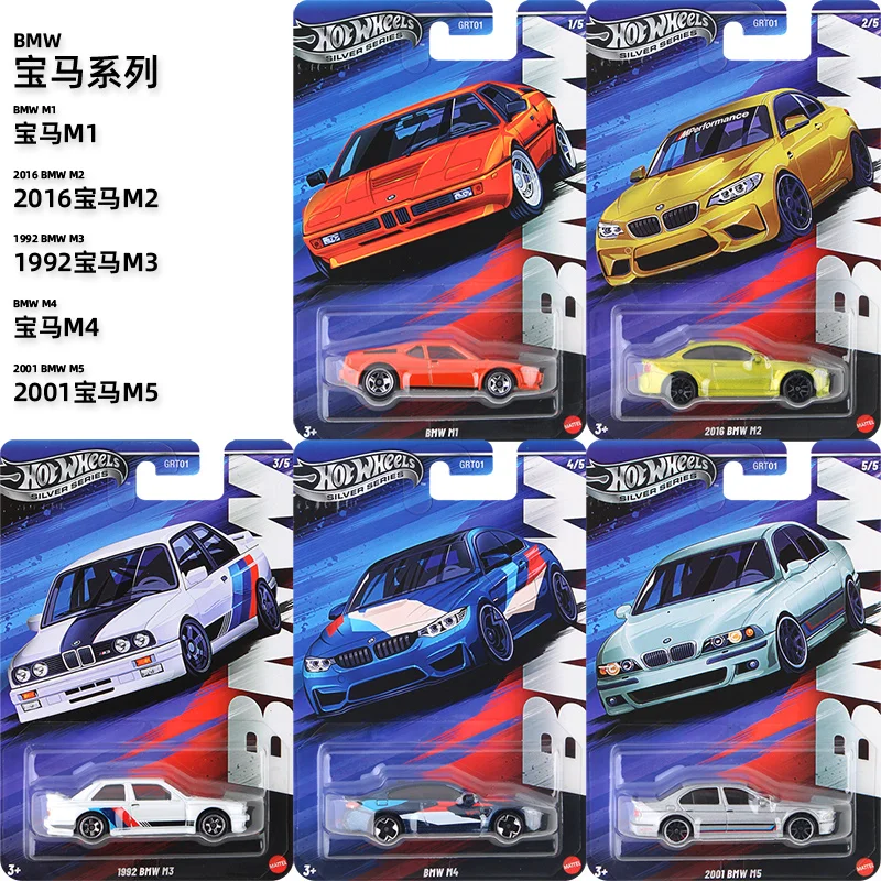 Hot Wheels Alloy Sports Car Bmw M Series Simulation Toy Car Model Grt01 Alloy Car Cast Collectible Toy Boy And Car Lovers Gift