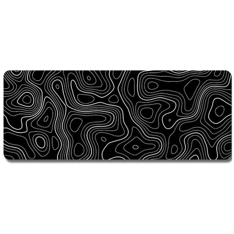 

Topographic Contour Extended Big Mouse Pad Computer Keyboard Mouse Mat Mousepad with 3Mm Non-Slip Base