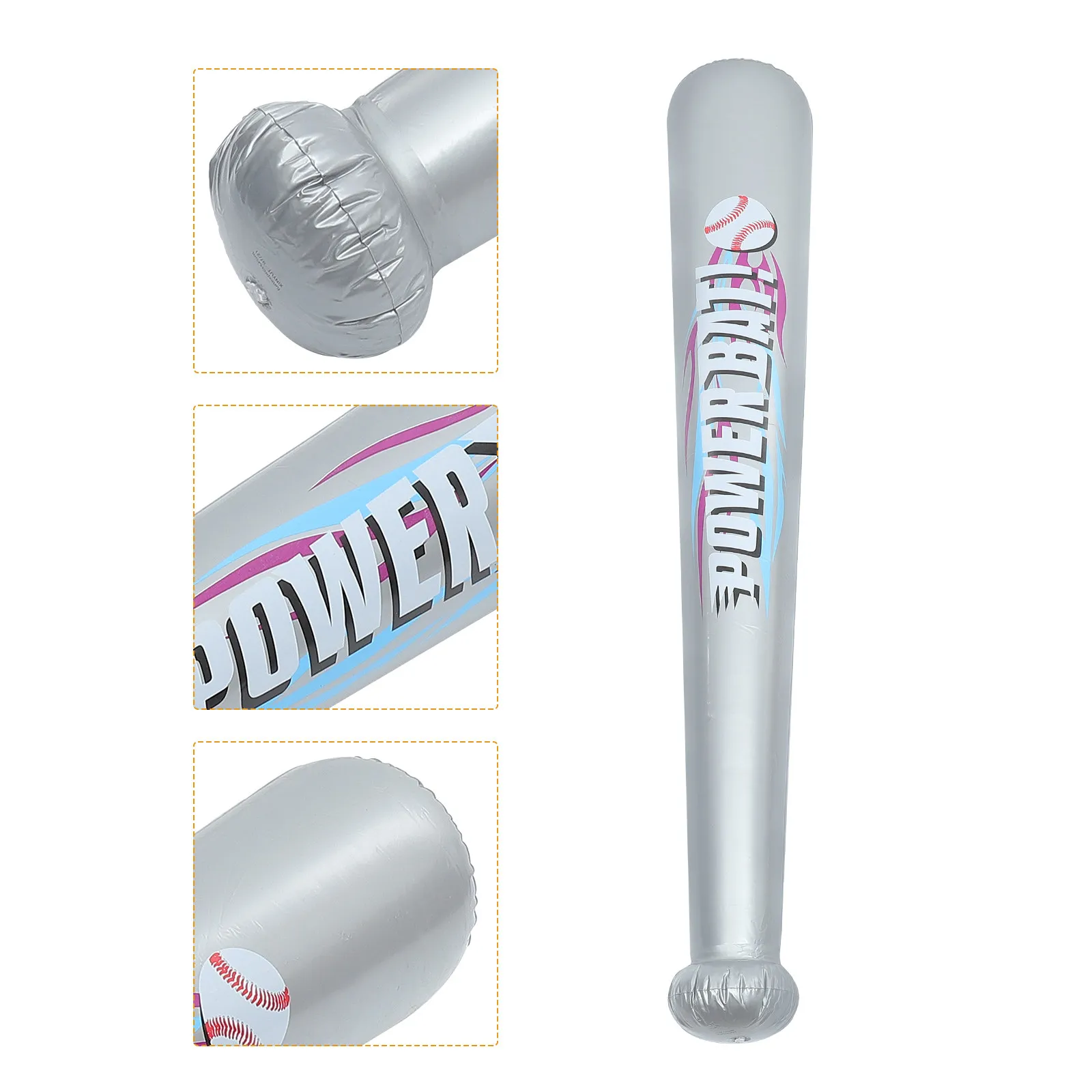 

Надувной бейсбольный мяч из ПВХ, быстро надувается и раздувается, легко хранить, игровой реквизит, детская игрушка, украшение для дня рождения