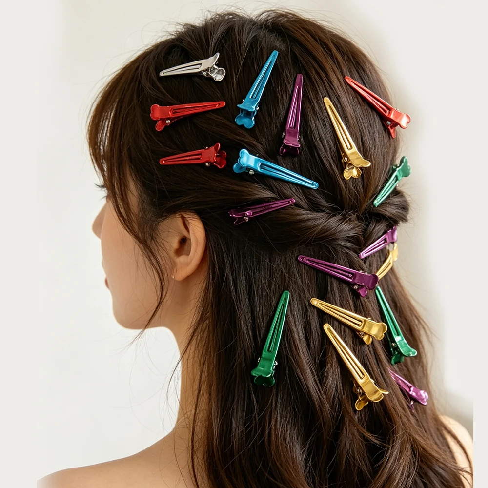 96-teiliges Haarklammern-Set Metall-Frisierclips Friseur-Styling-Werkzeuge Haarteilungs-Haarschmuck für Salons – Detail 5