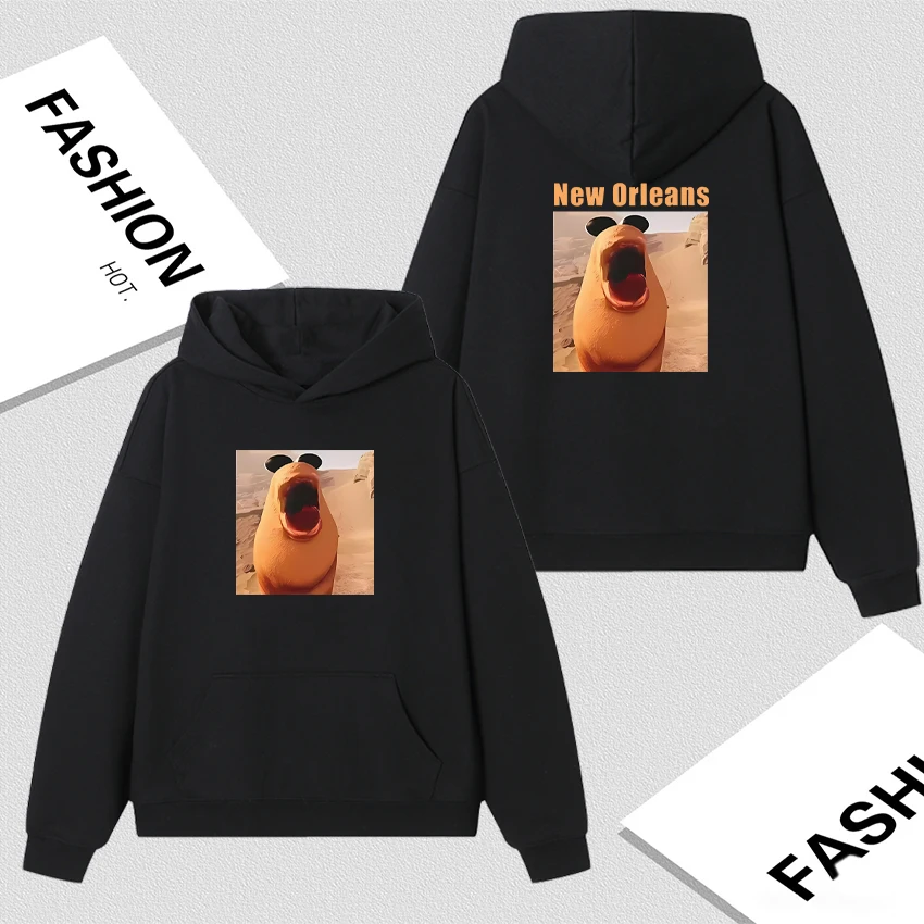 

Funny Marcus The Worm New Orleans Meme Pullovers Men Women Bodywarmer Autumn Winter Oversized Casual Fleece Sweatshirts Unisex