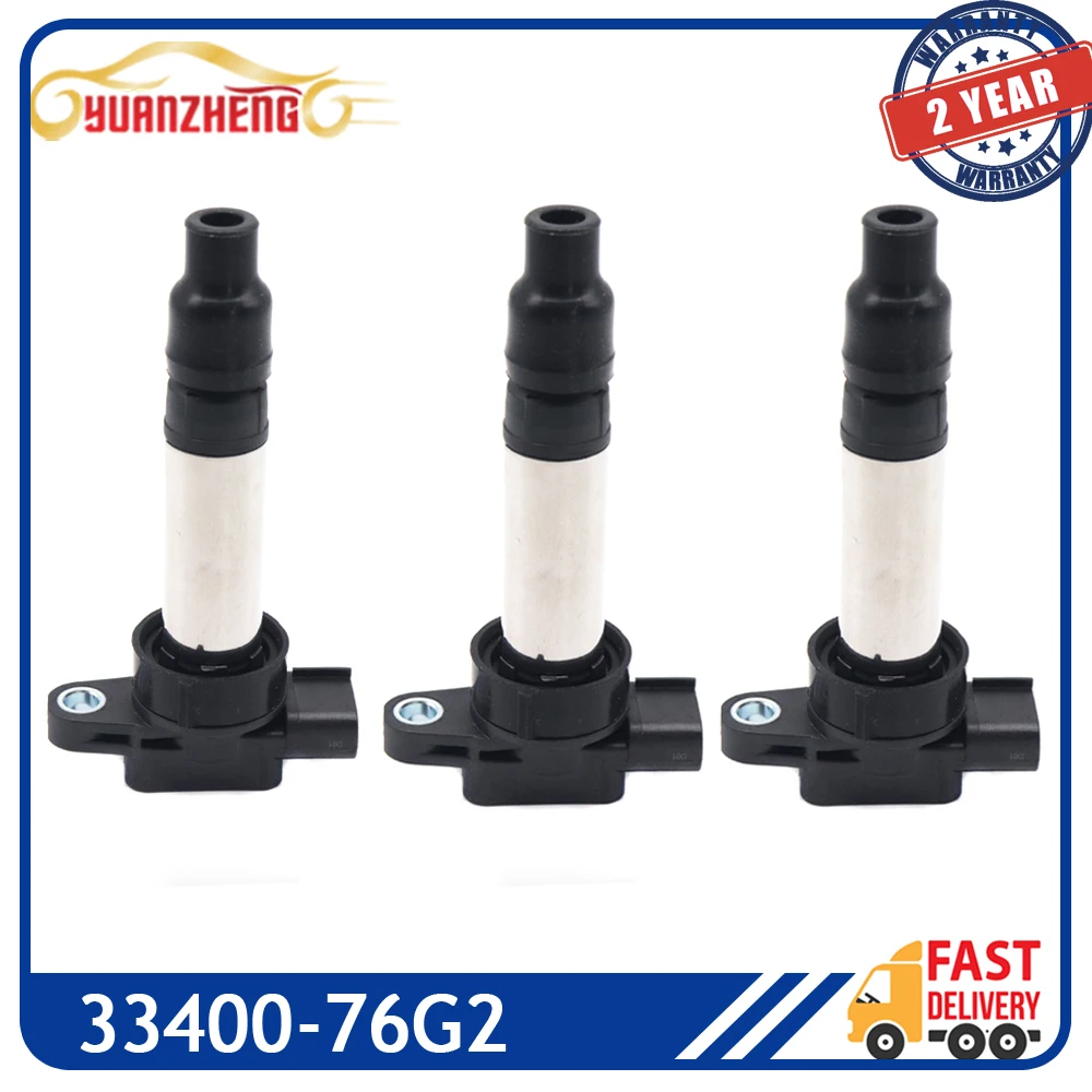 33400-76G2 3PCS New Car Ignition Coil for Suzuki Carry Alto Wagon 099700-095 3340076G2 33400 76G2 099700095