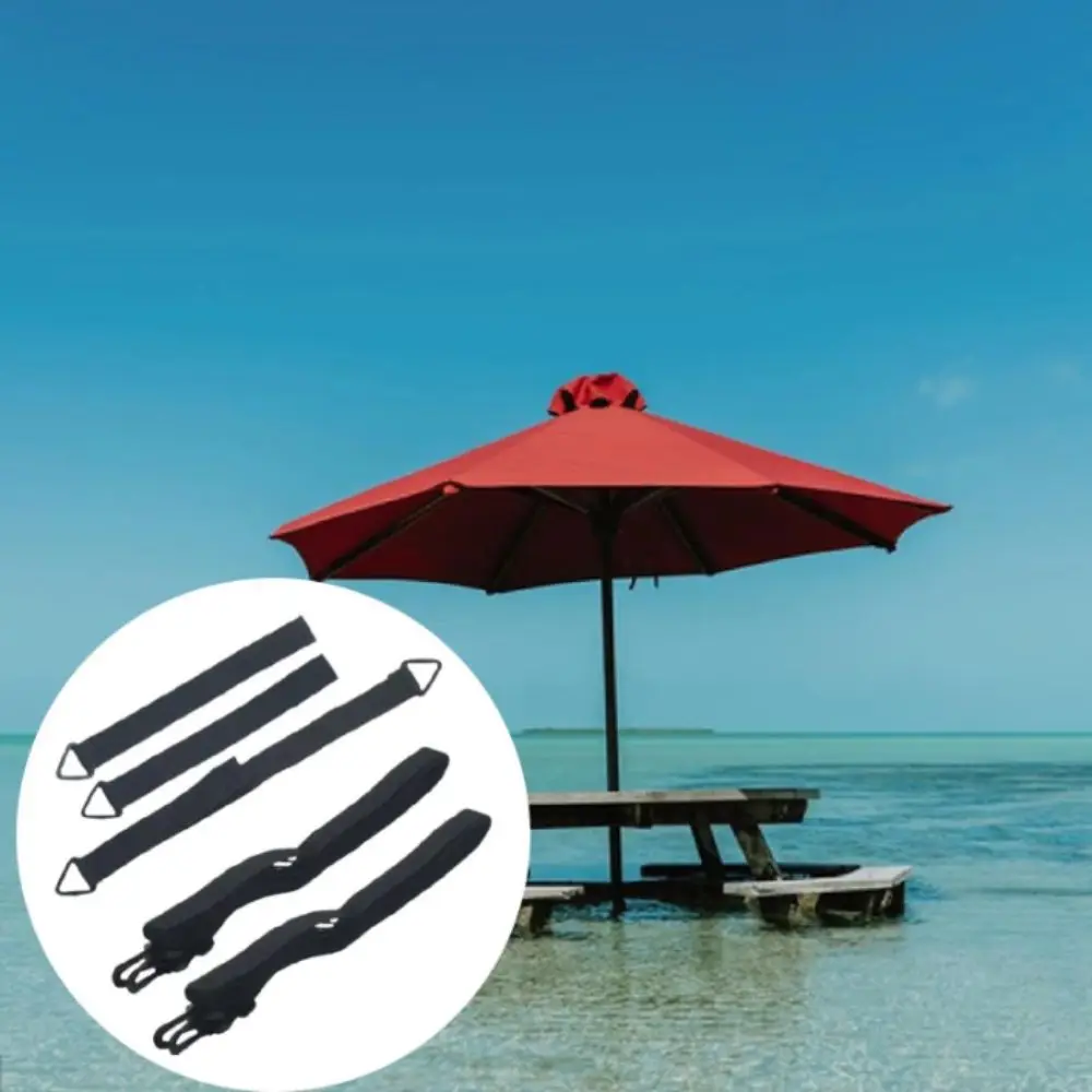 Adjustable Hooks Umbrella Fixing Straps Quick Installation Weatherproof Wind Protection Strap 5 Pack Windproof