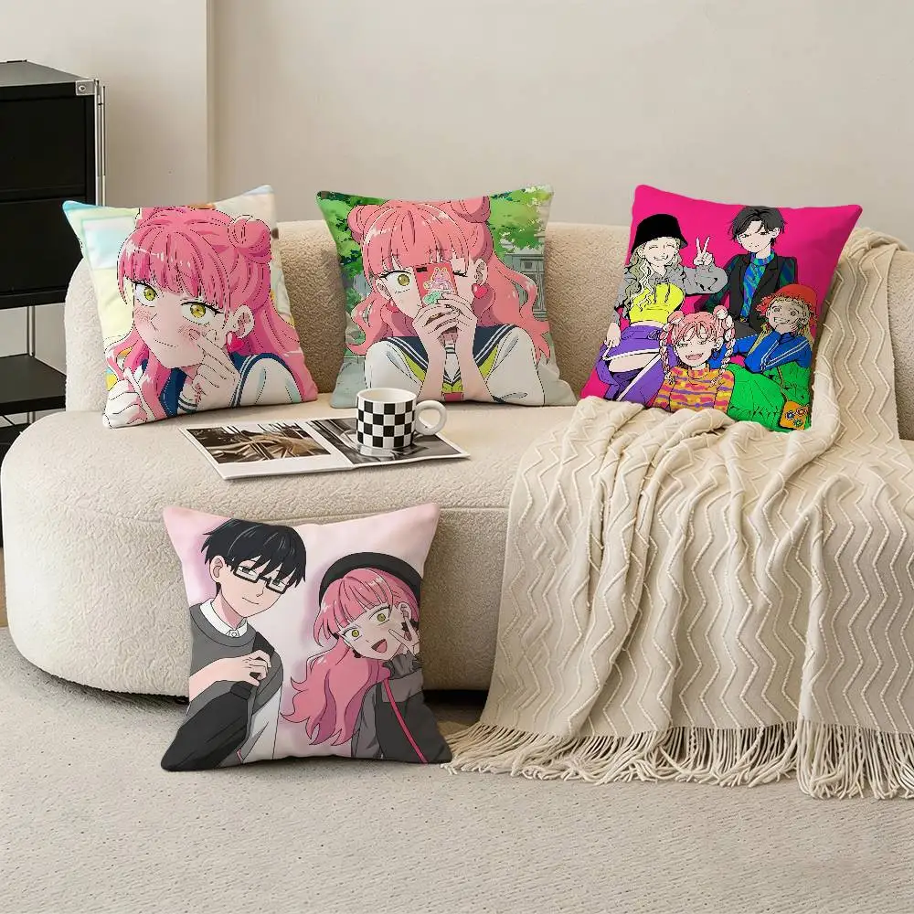 

Anime Y-You and I are Polar Opposites Pillow Case for Sofa Living Room Home office Decor Protective Cover