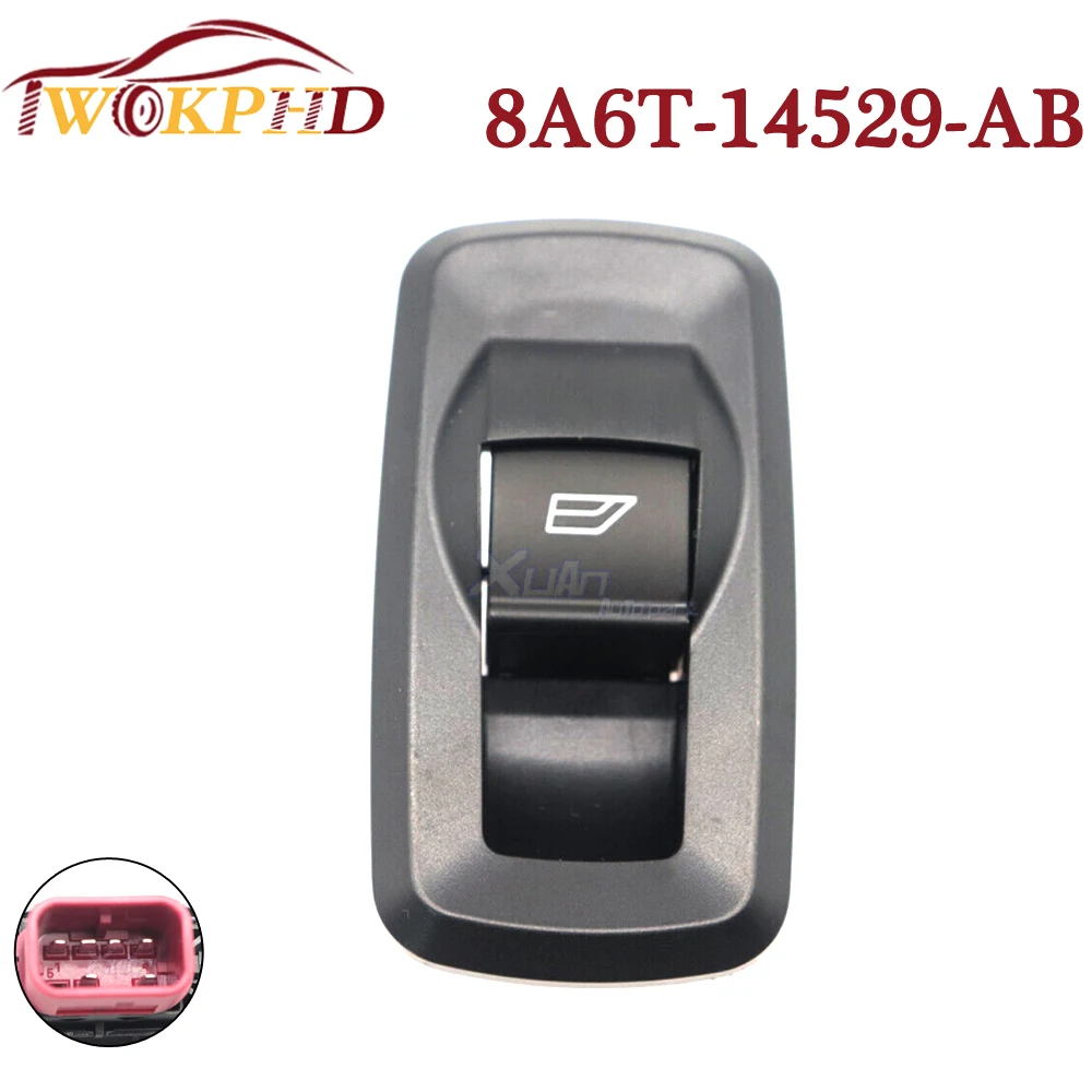 

NEW For Ford Festiva Fiesta SE Ecosport 2008-2018 Passenger Car Power Window Switch Single Button 8A6T-14529-AB BE8Z-14529-BA
