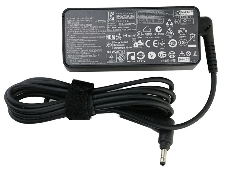 Adaptador de CA ADLX45NCC3A 45W 20V 2.25A 4.0*1.7mm para Lenovo ideaPad 100S-14IBY, cargador de tableta ADLX45NLC3A 45N0294 01FR049