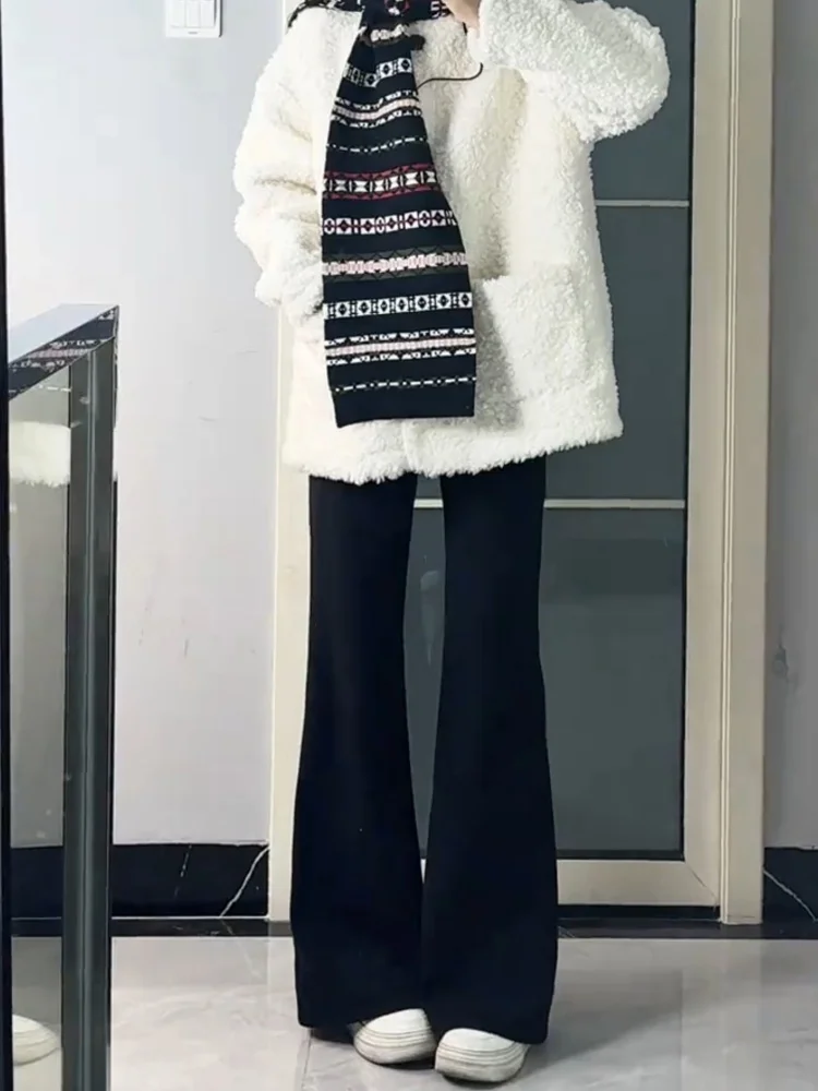 ارتفاع الخصر Fce اصطف متوهج الجينز المرأة بسط Bootcut الدنيم السراويل عارضة Sle خمر Waed مريحة للتنفس #5