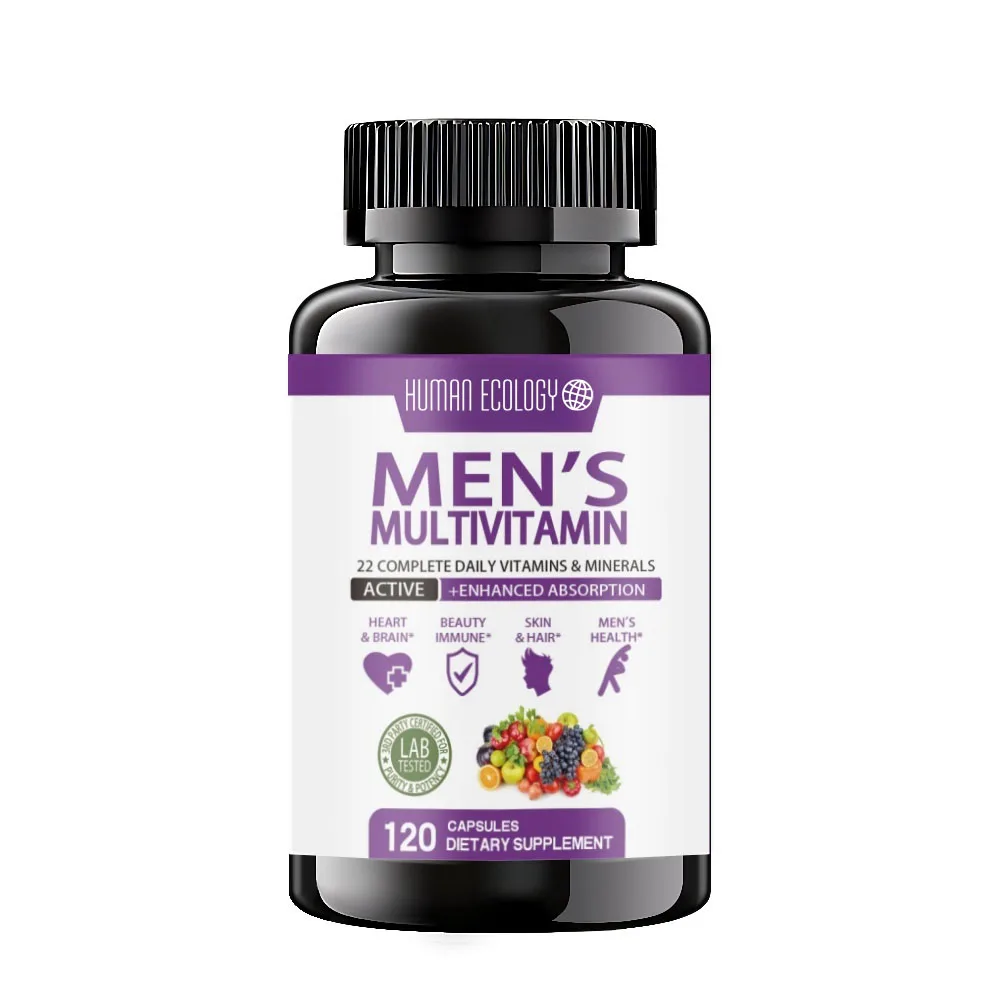 Human Ecology Men s Daily Multivitamin Capsules for Healthy Muscle Body Energy Boost Immune Support