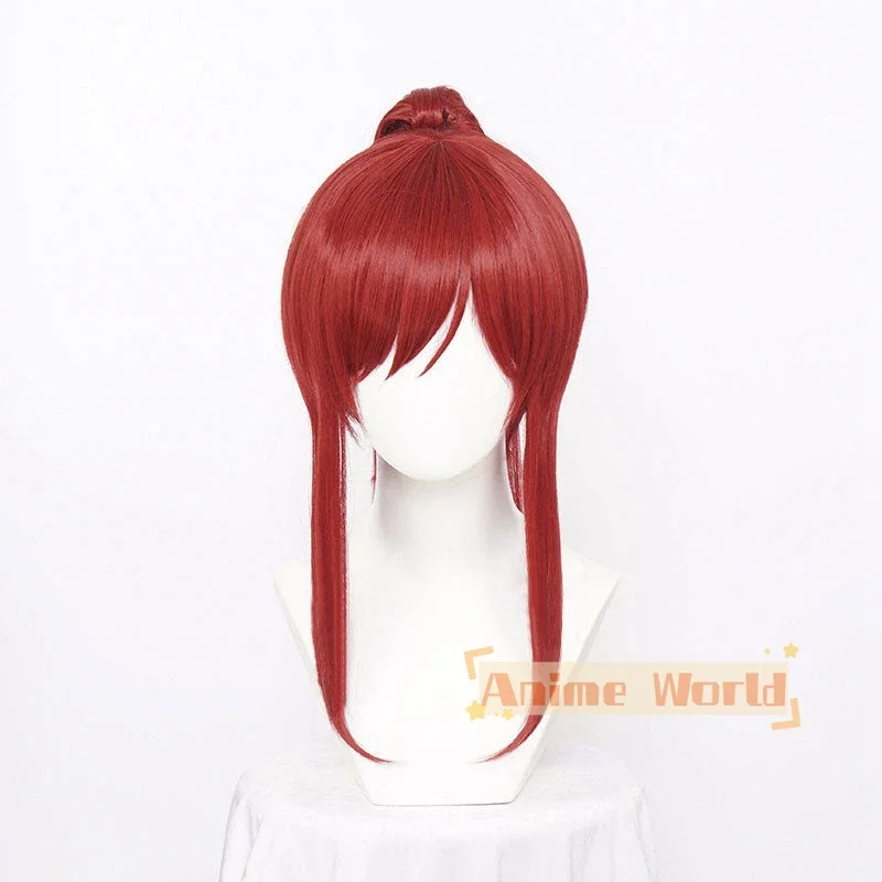 Erza Scarlet Red Cosplay Wig Halloween Synthetic Hair Heat