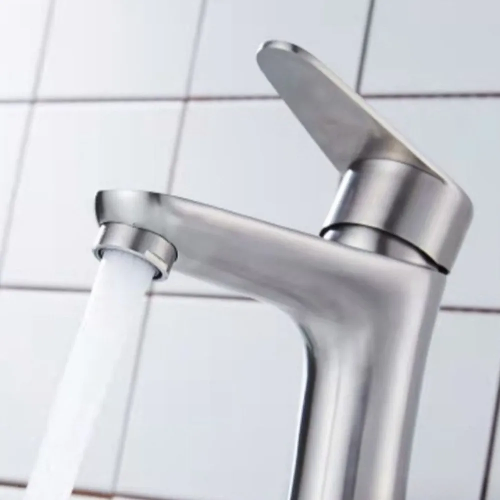 

Однорычажный смеситель из нержавеющей стали, устойчивый к ржавчине, многофункциональный, для раковины, с защитой от протечек, простая установка