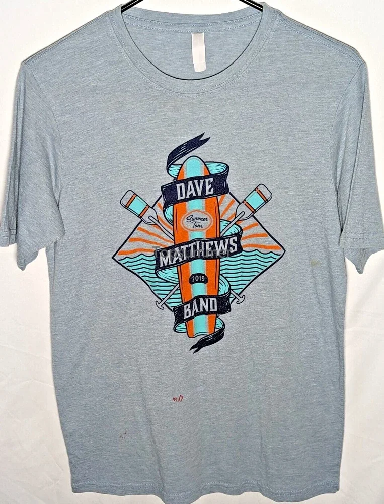 

Dave Matthews Band Shirt West Palm Beach Fl 2019 Summer Concert Tour Mens Medium