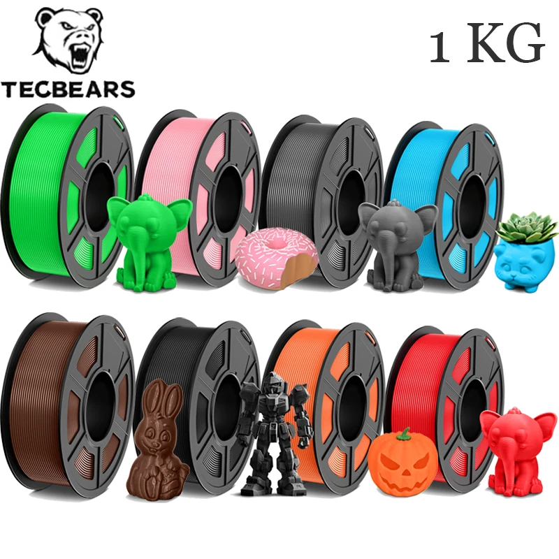 

TECBEAS PETG 3D Printer Filament petg 1.75mm Neatly Wound Coloful HighToughness for 3D Filament from warehouse DIY Gift 1Rolls