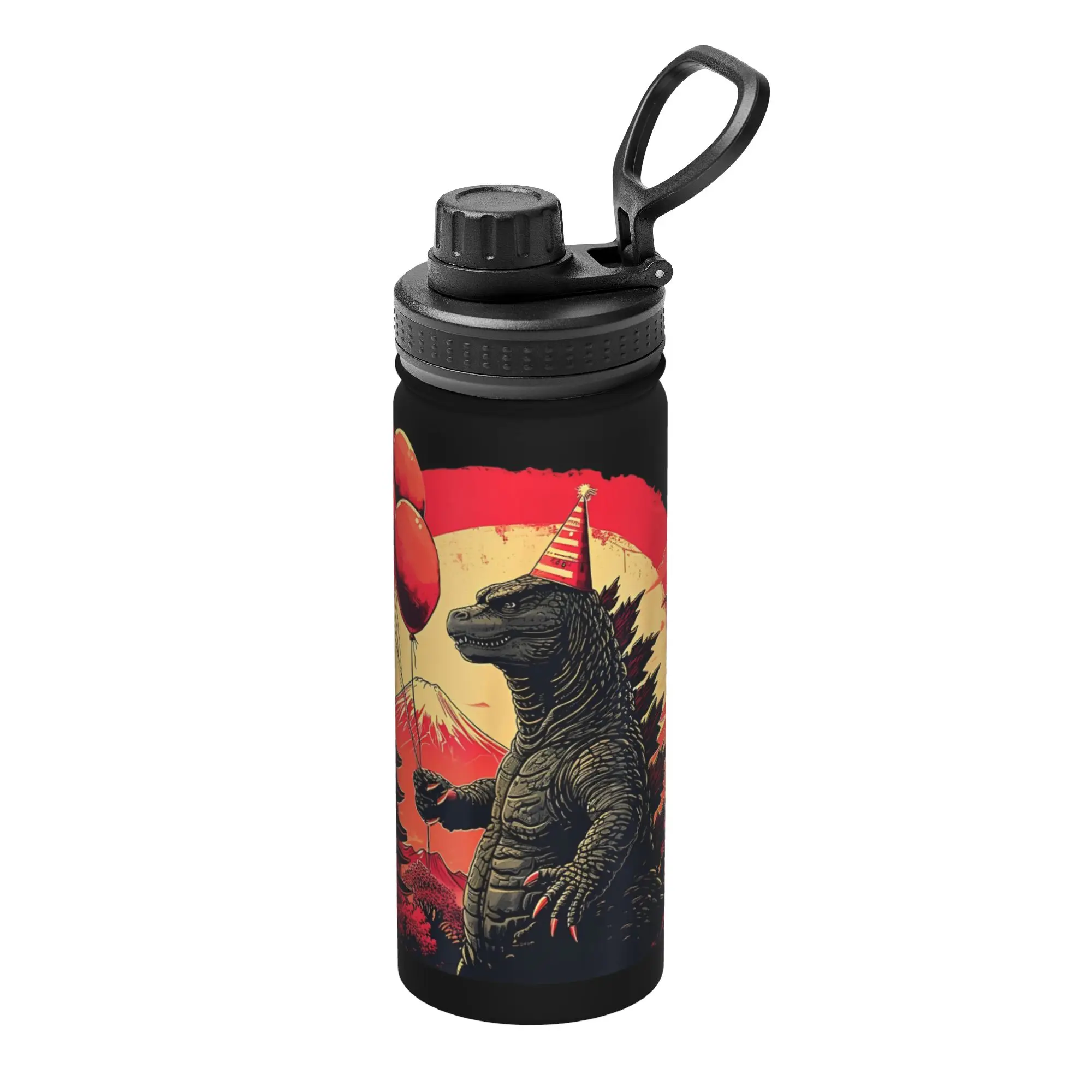 Monster G-Godzillas 18OZ Sports Insulated Kettle Kaiju Thermal Cup Vacuum Flask School Mug Hot Cold Drink