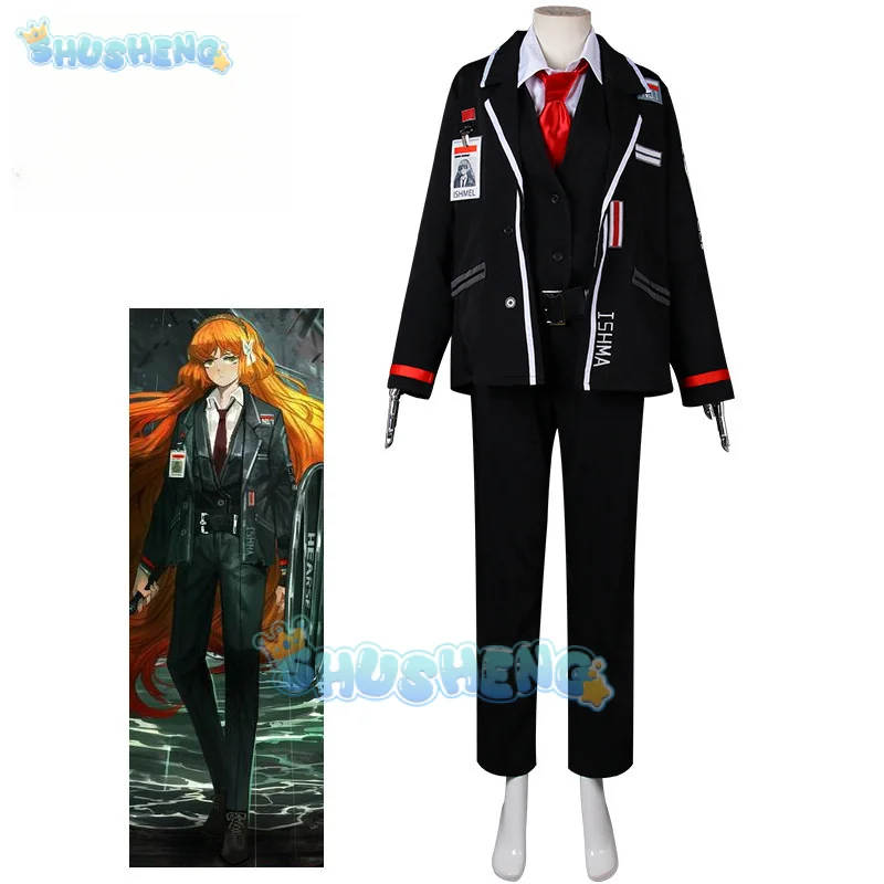 

Anime Game Limbus Company Ishmael Cosplay Costume Jacket Coat Pants Set Women Men Halloween Carnival Party Roleplay Clothes