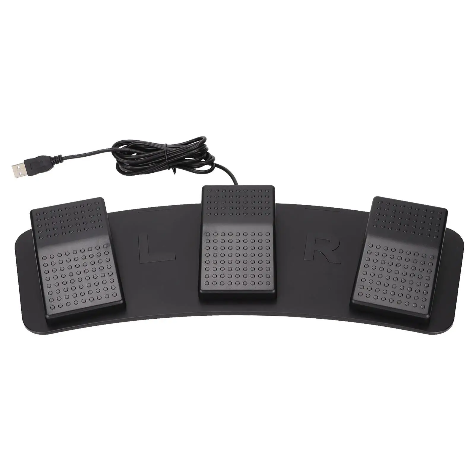 USB Triple Foot Switch Pedal - Low Resistance Control for Gaming & Zoom Functions