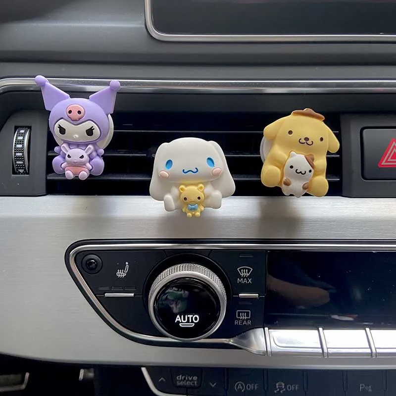 Sanrio kuromi cinnamoroll auto vzduch vývod vůně ozdoba  roztomilá melodie pompompurin pochacco kawaii auto aromaterapie okrasa