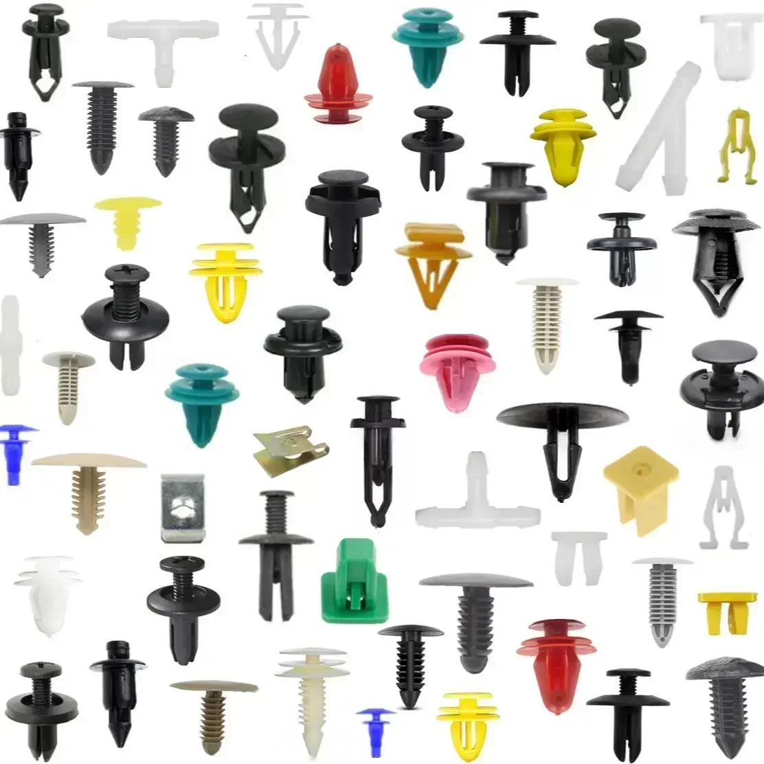5/100PCS Car Clips Fastener Screws Bumper Interior Decoration Auto Plastic Random Mixing Universal Plastic