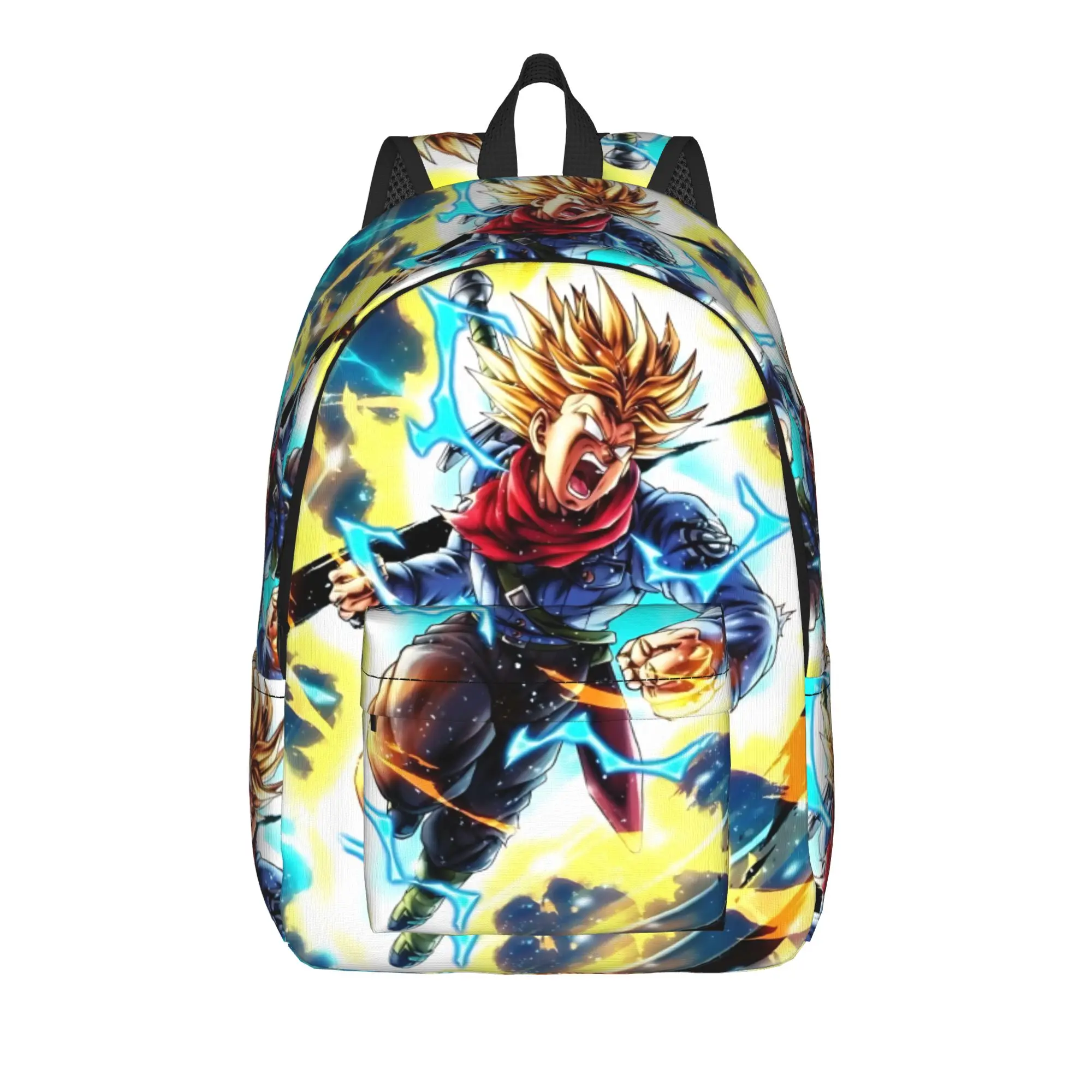 Mochila de Moda de Dragon Ball Goku Funko, Mochilas de Doble Uso para Oficina y Trabajo, Mochila Retro Lavable