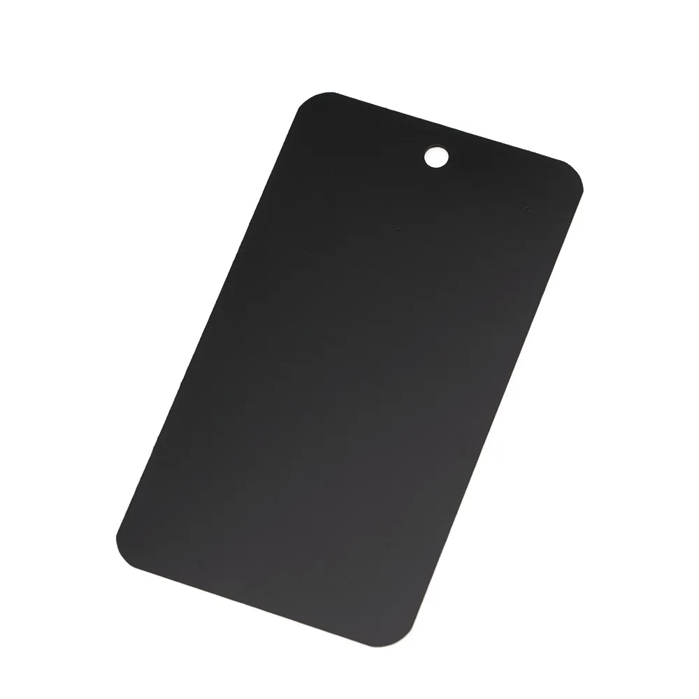 50Pcs 5x9cm Blank Matte PVC Plastic Plastics Frosted Waterproofing Hang Tag DIY With Hole Garment Jewellery Label Display